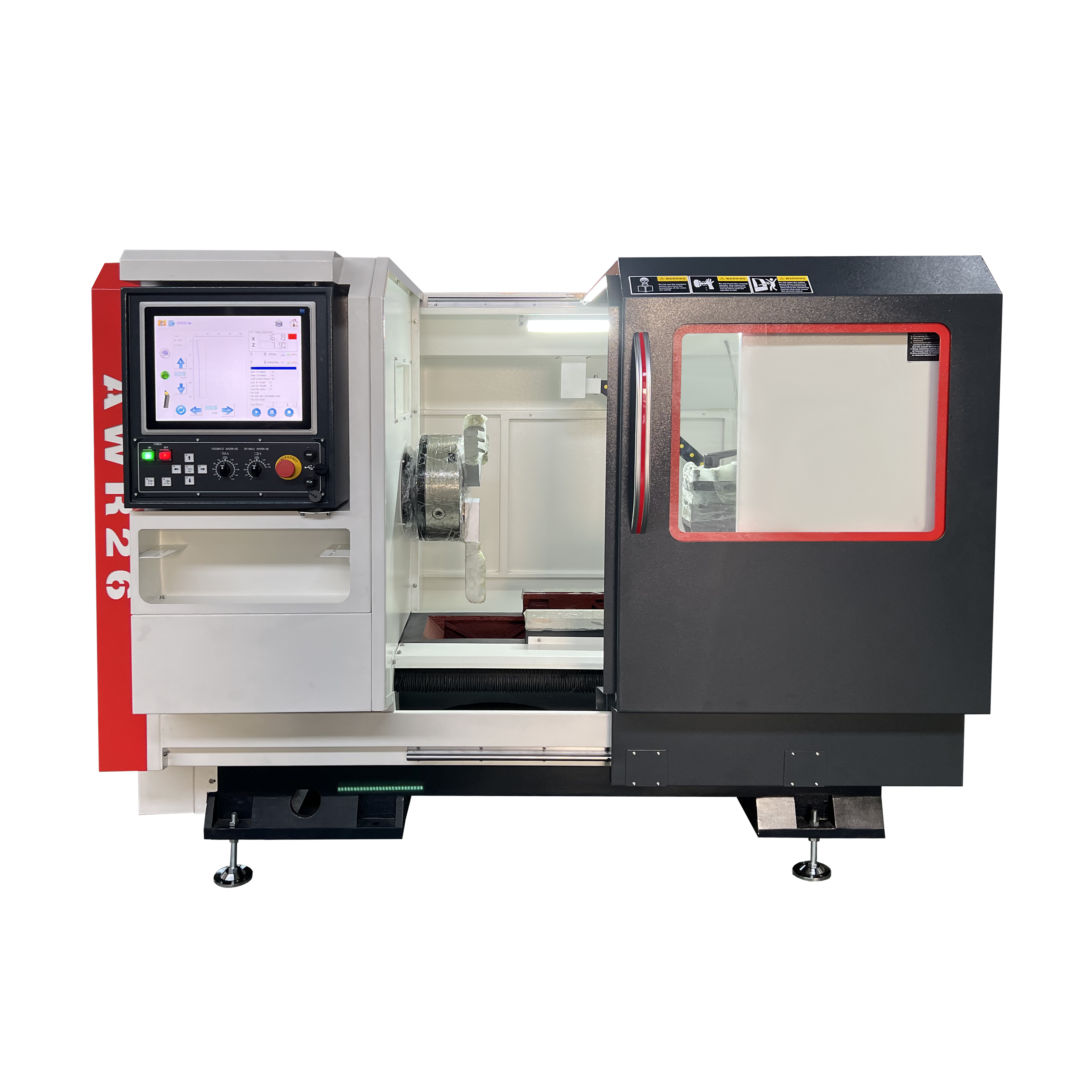 CNC Wheel Repair Lathe AWR26L - High Precision Turning and Refinishing Solution